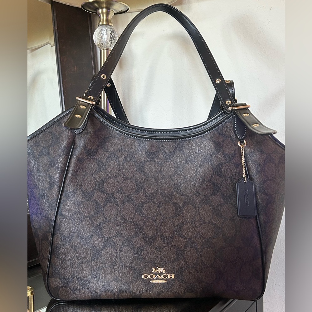 Sig Meadow Coach large tote bag
